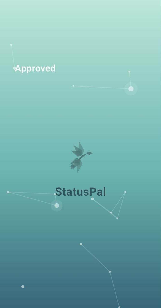 StatusPal splash screen with the app logo
